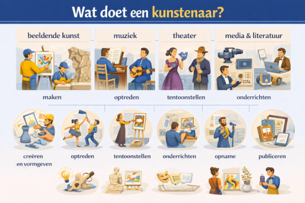 Alles over het beroep kunstenaar Wat doet een kunstenaar